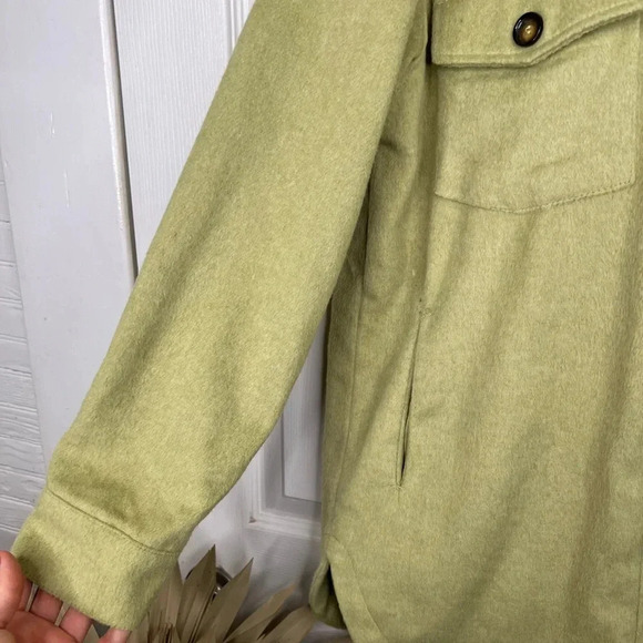 Thread & Supply Women's Sage Green Shacket Size S Button-Up Casual Jacket - Picture 4 of 13